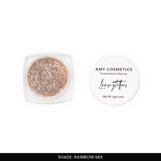 Rainbow Mix Loose Glitters | Cosmetic Grade | Face and Body Use
