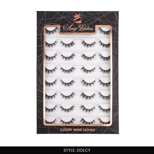 Dolcy False Eye Lashes | Natural Daily Wear | Vegan Cruelty-Free | Pair of 16