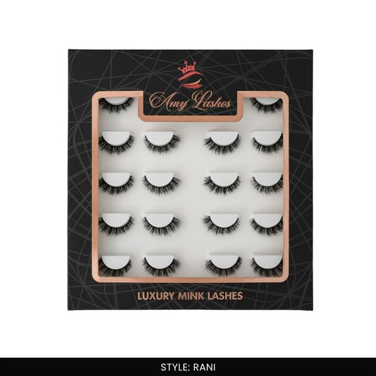 Rani False Eye Lashes | Medium Occasion Wear | Vegan Cruelty-Free | Pair of 10