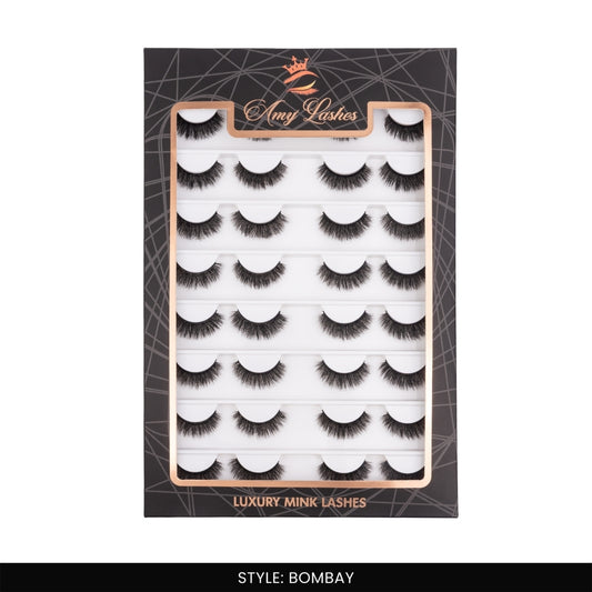 Bombay False Eye Lashes | Medium Occasion Wear | Vegan Cruelty-Free | Pair of 16