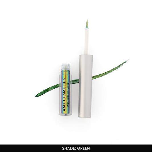 Green Glitter Eyeliner | Sparkle Liner | Fine Tip Applicator