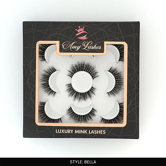 Bella False Eye Lashes | Natural Daily Wear | Vegan Cruelty-Free | Pair of 5