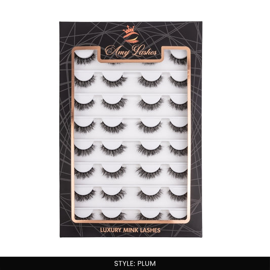 Plum False Eye Lashes | Natural Daily Wear | Vegan Cruelty-Free | Pair of 16