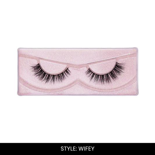 Wifey False Eyelashes | Pair of 1 | Fake Eyelashes for Women | Bridal & Wedding Look | Lightweight Band