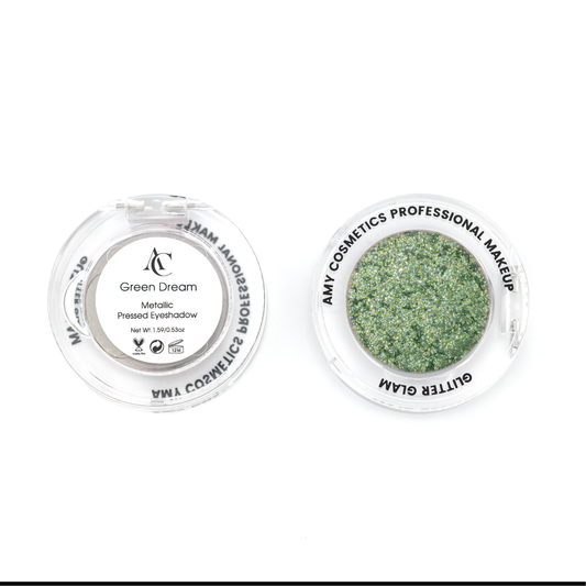 Green Dream Single Metallic Pressed Eyeshadow | Pigmented | Long-Wearing