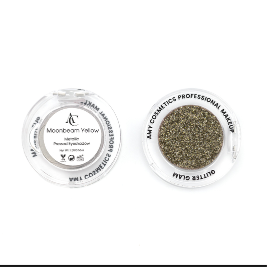 Moonbeam Yellow Single Metallic Pressed Eyeshadow | Pigmented | Long-Wearing