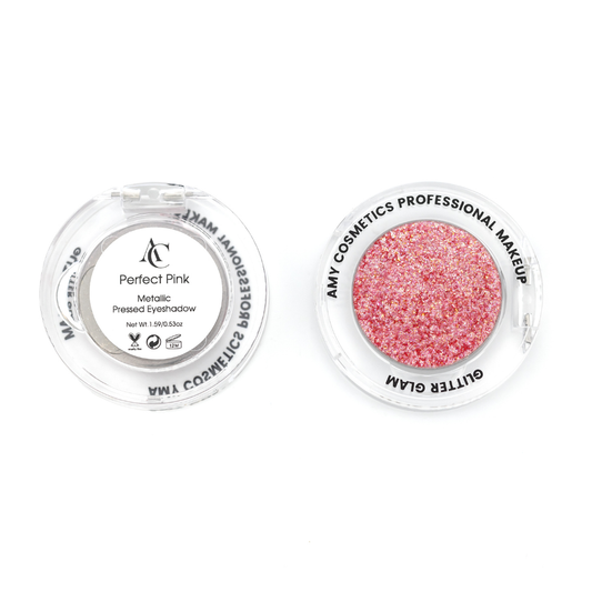 Perfect Pink Single Metallic Pressed Eyeshadow | Pigmented | Long-Wearing