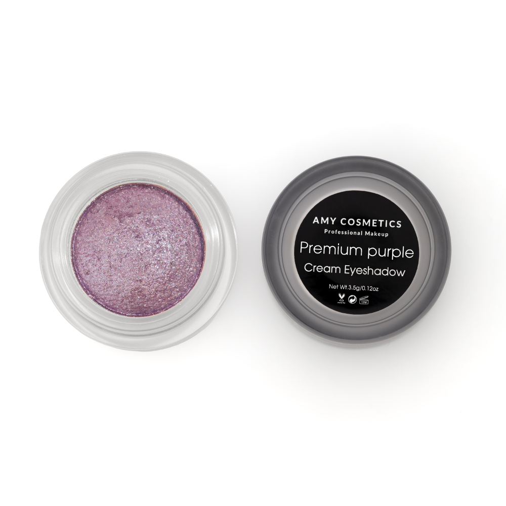 AMY LASHES Cream Shining Eyeshadow | Premium Purple | Shimmer Finish | Pigmented Formula