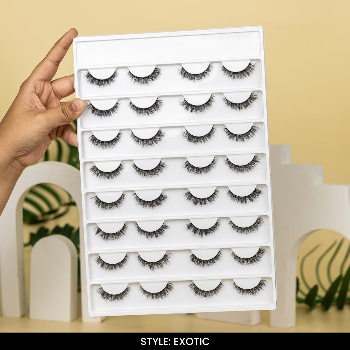 Exotic 16 Pair Reusable False Eyelashes | Dramatic Look | Voluminous & Lightweight
