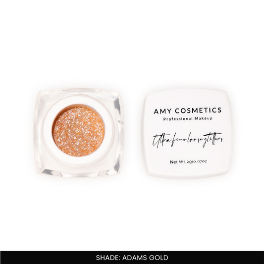 Adams Gold Ultra Fine Loose Glitters | Cosmetic Grade | Face Body Nail