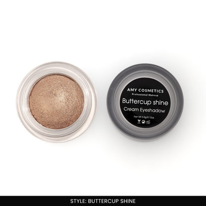 AMY LASHES Cream Shining Eyeshadow | Buttercup Shine | Shining Finish | Pigmented Formula
