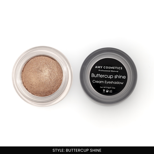 AMY LASHES Cream Shining Eyeshadow | Buttercup Shine | Shining Finish | Pigmented Formula