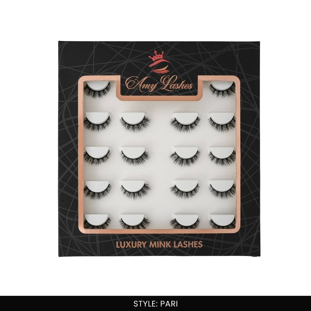Pari False Eye Lashes | Medium Occasion Wear | Vegan Cruelty-Free | Pair of 10