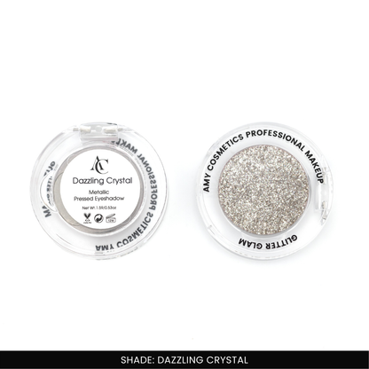 Dazzling Crystal Single Metallic Pressed Eyeshadow | Pigmented | Long-Wearing