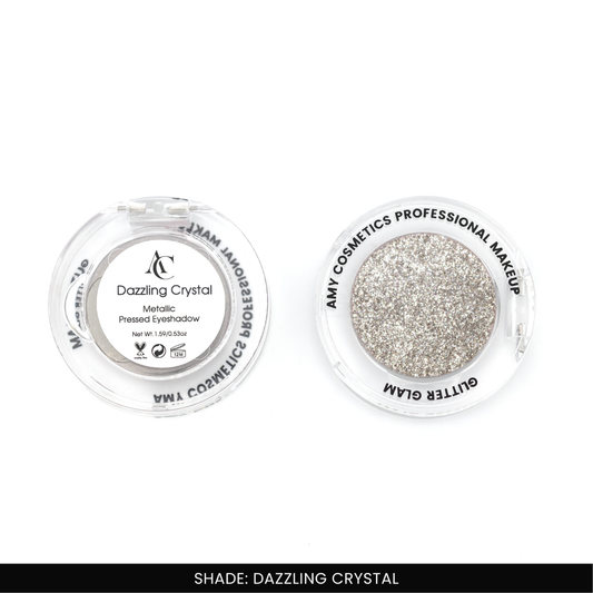 Dazzling Crystal Single Metallic Pressed Eyeshadow | Pigmented | Long-Wearing