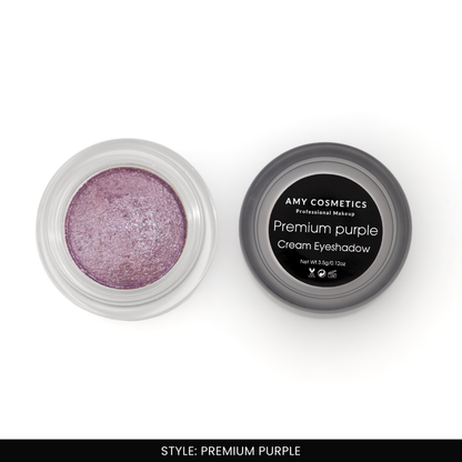 AMY LASHES Cream Shining Eyeshadow | Premium Purple | Shimmer Finish | Pigmented Formula