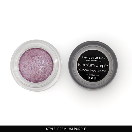 AMY LASHES Cream Shining Eyeshadow | Premium Purple | Shimmer Finish | Pigmented Formula