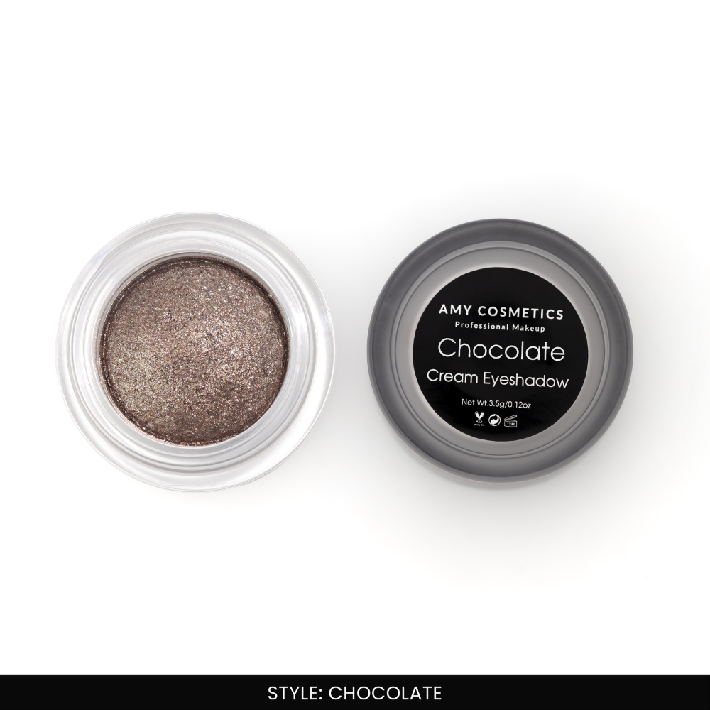 AMY LASHES Cream Shining Eyeshadow | Chocolate | Shining Finish | Pigmented Formula