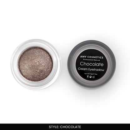 AMY LASHES Cream Shining Eyeshadow | Chocolate | Shining Finish | Pigmented Formula