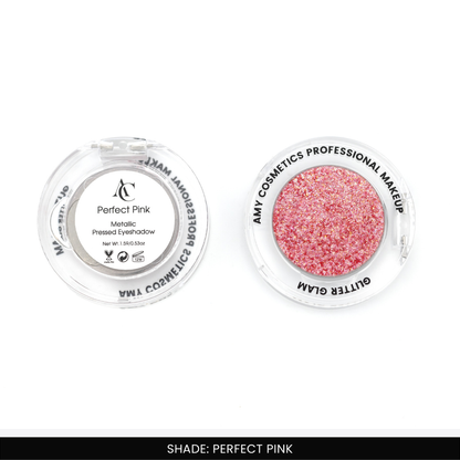 Perfect Pink Single Metallic Pressed Eyeshadow | Pigmented | Long-Wearing