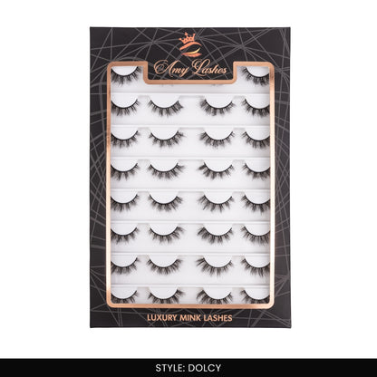 Dolcy False Eye Lashes | Natural Daily Wear | Vegan Cruelty-Free | Pair of 16