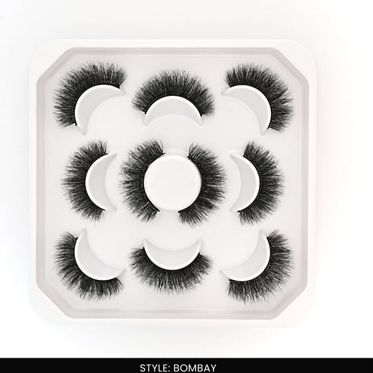 Bombay False Eye Lashes | Medium Occasion Wear | Vegan Cruelty-Free | Pair of 5