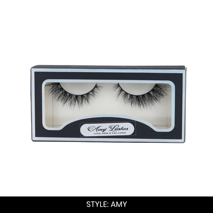 Amy False Eyelashes | Pair of 1 | Fake Eyelashes for Women | Soft Natural Look | Lightweight Band