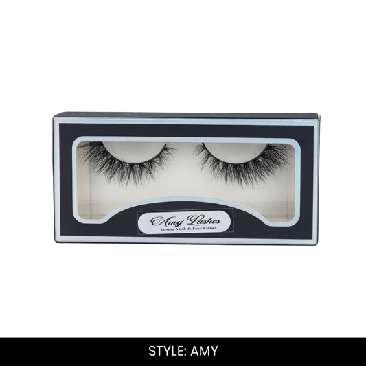 Amy False Eyelashes | Pair of 1 | Fake Eyelashes for Women | Soft Natural Look | Lightweight Band
