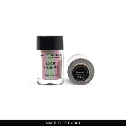 Purple Gold Loose Pigments | Highly Pigmented Eyeshadow Powder | Duochrome Finish