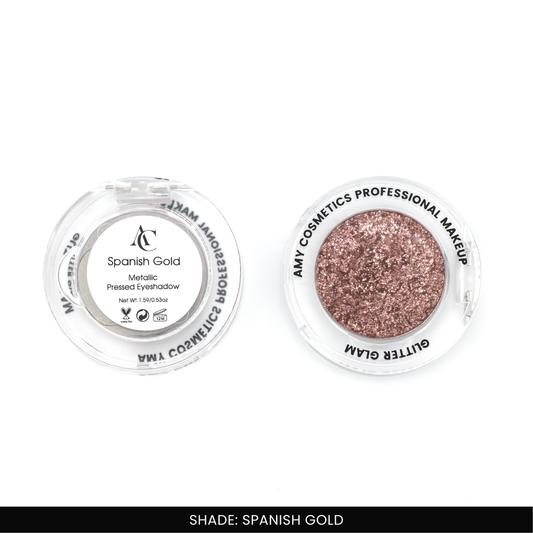 Spanish Gold Single Metallic Pressed Eyeshadow | Pigmented | Long-Wearing