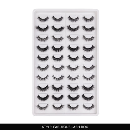 Fabulous False Eye Lashes | Bold Dramatic Glam | Vegan Cruelty-Free | Pair of 20