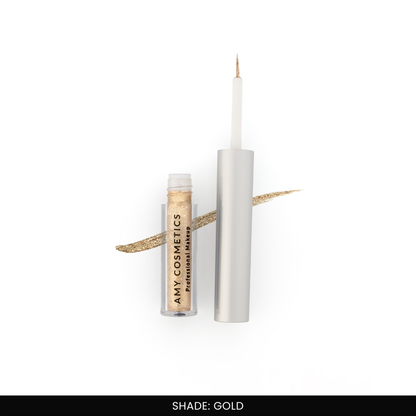 Gold Glitter Eyeliner | Sparkle Liner | Fine Tip Applicator