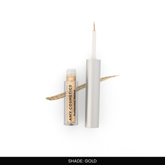 Gold Glitter Eyeliner | Sparkle Liner | Fine Tip Applicator