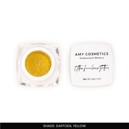 Daffodil Yellow Ultra Fine Loose Glitters | Cosmetic Grade | Face Body Nail