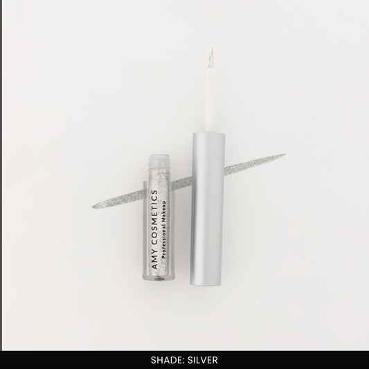 Silver Glitter Eyeliner | Sparkle Liner | Fine Tip Applicator