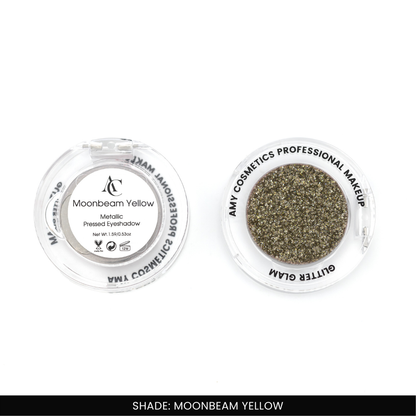Moonbeam Yellow Single Metallic Pressed Eyeshadow | Pigmented | Long-Wearing