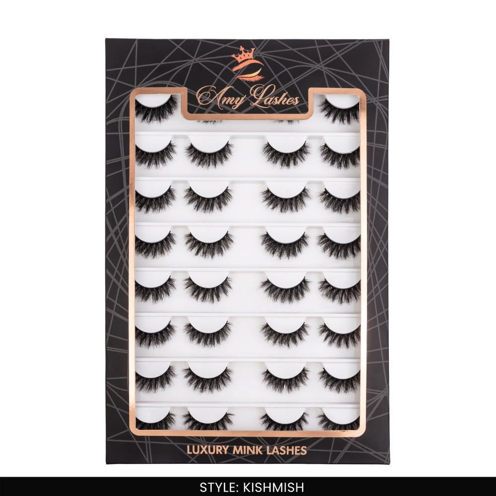 Kishmish False Eye Lashes | Natural Daily Wear | Vegan Cruelty-Free | Pair of 16
