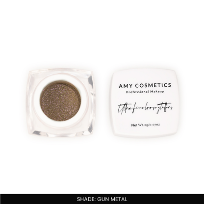 Gun Metal Ultra Fine Loose Glitters | Cosmetic Grade | Face Body Nail