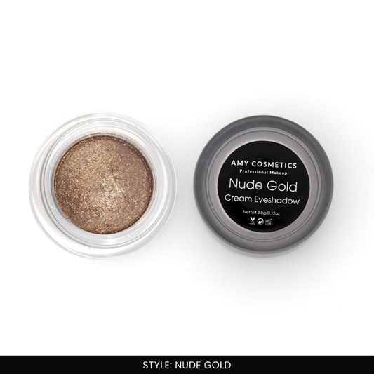 AMY LASHES Cream Shining Eyeshadow | Nude Gold | Metallic Finish | Pigmented Formula