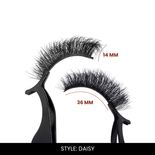 Daisy False Eyelashes | Pair of 20 | Fake Eyelashes for Women | Soft Natural Look | Lightweight Band