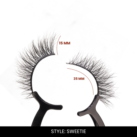 Sweetie False Eyelashes | Pair of 1 | Fake Eyelashes for Women | Soft Natural Look | Lightweight Band