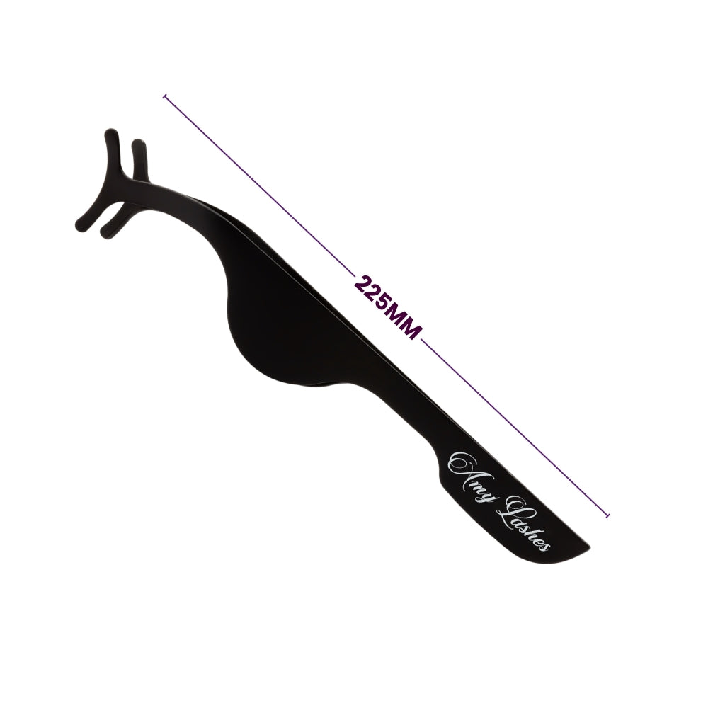 Black Precision Tweezer | False Lash Application Tool | Stainless Steel