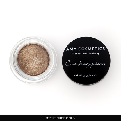 AMY LASHES Cream Shining Eyeshadow | Nude Gold | Metallic Finish | Pigmented Formula