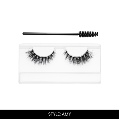 Amy False Eyelashes | Pair of 1 | Fake Eyelashes for Women | Soft Natural Look | Lightweight Band