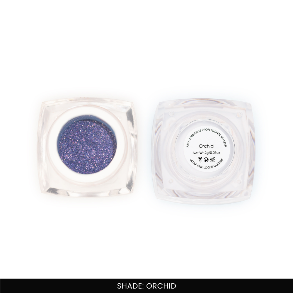 Orchid Ultra Fine Loose Glitters | Cosmetic Grade | Face Body Nail