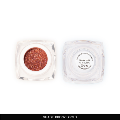 Bronze Gold Ultra Fine Loose Glitters | Cosmetic Grade | Face Body Nail