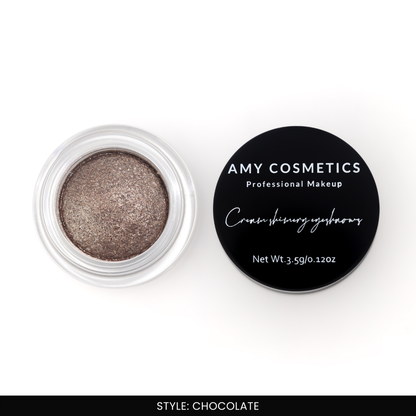 AMY LASHES Cream Shining Eyeshadow | Chocolate | Shining Finish | Pigmented Formula