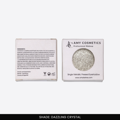 Dazzling Crystal Single Metallic Pressed Eyeshadow | Pigmented | Long-Wearing