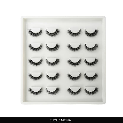 Mona False Eye Lashes | Medium Occasion Wear | Vegan Cruelty-Free | Pair of 10