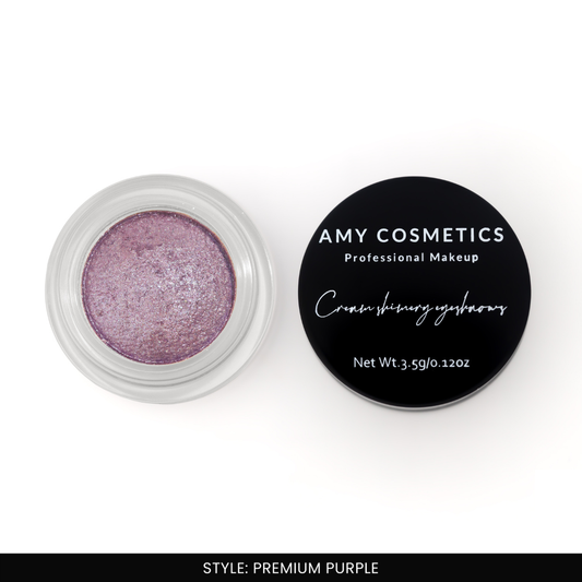 AMY LASHES Cream Shining Eyeshadow | Premium Purple | Shimmer Finish | Pigmented Formula